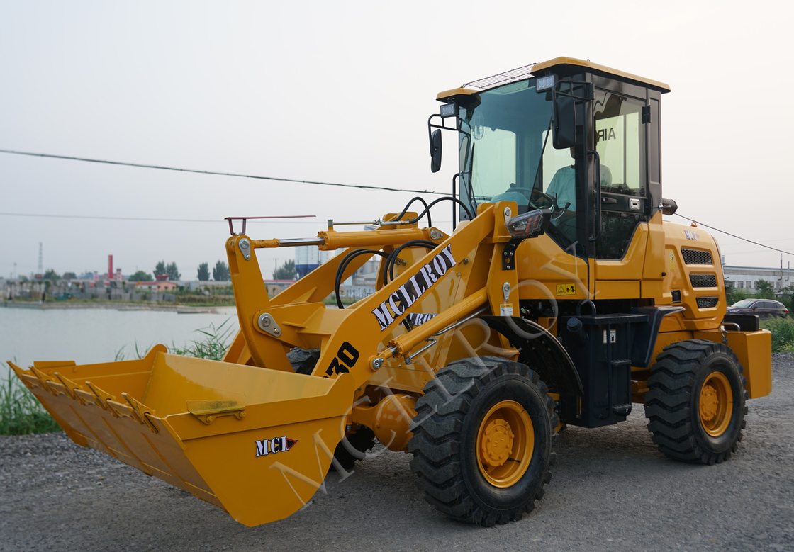 Air Brake 42kW Front End Wheel Loader Laser Cutting Machine For Bumper Cab Steel Plate Cut