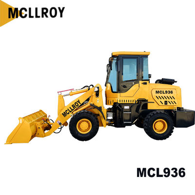 Industrial Articulated Mini Wheel Loader with 2m Bucket 1650mm Dump Reach