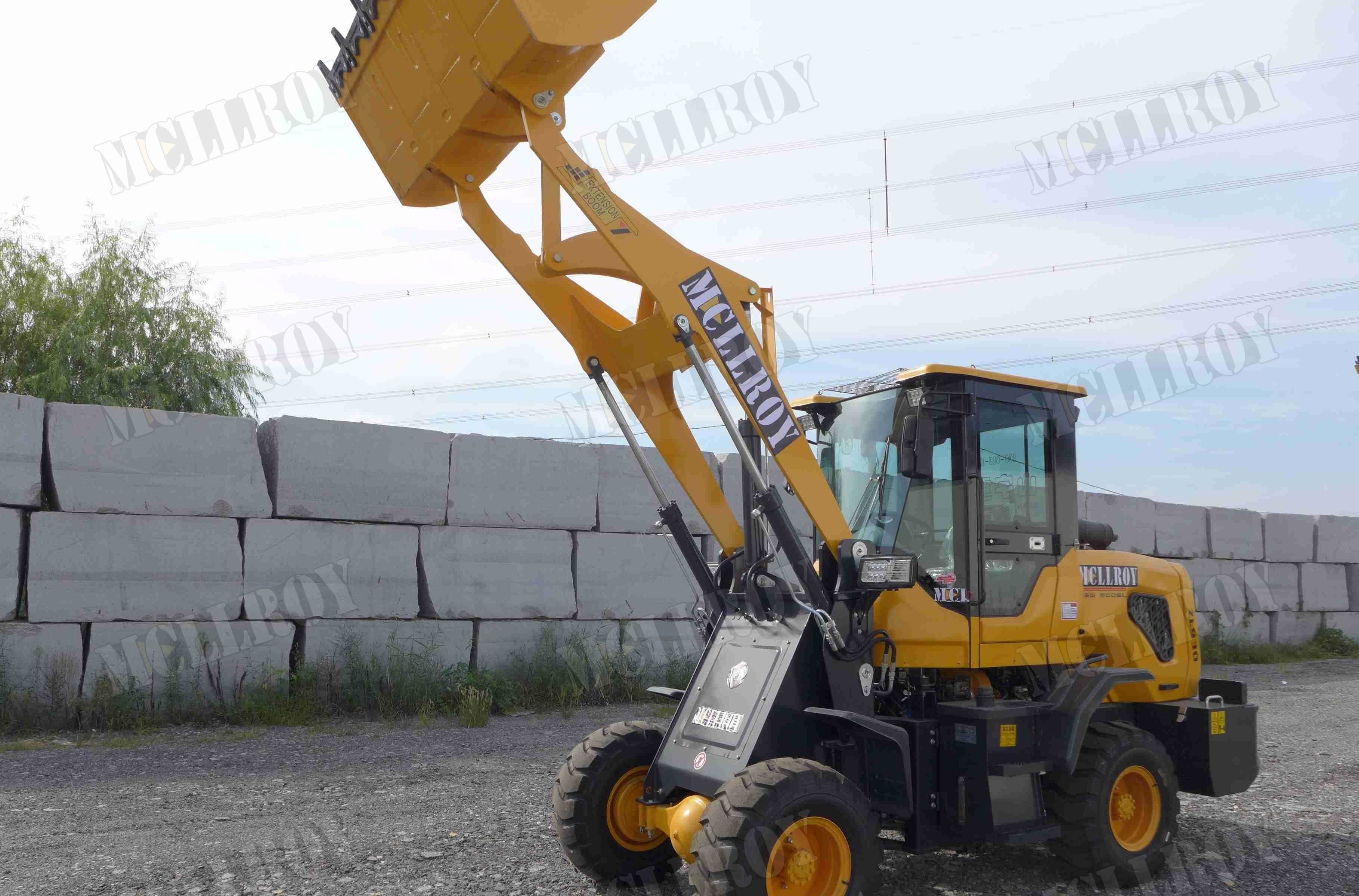 1.0m3 Front End Wheel Loader Mechanical Joystick Transmission CVT 265 Torque Converter